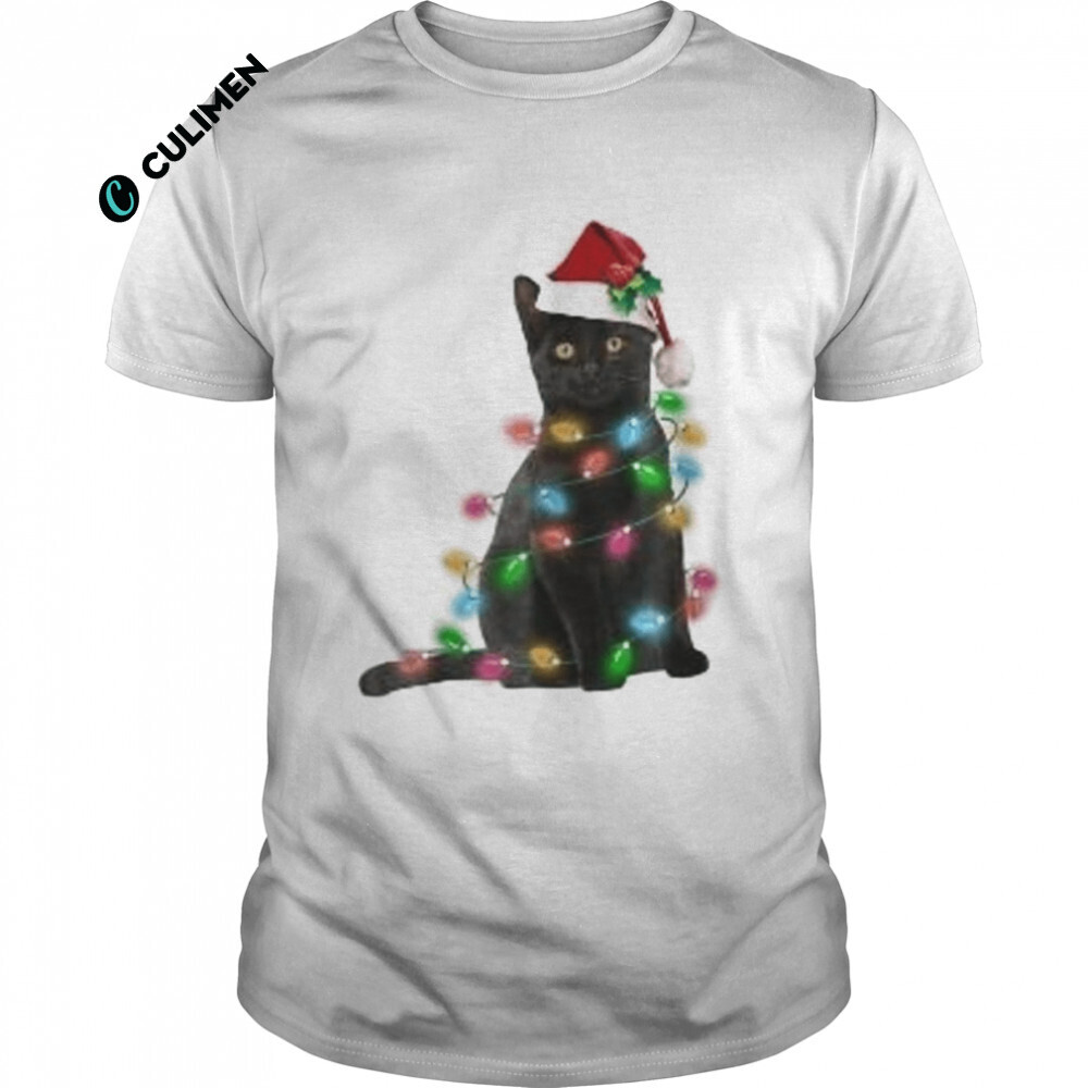 Christmas Black Cat Shirt - Culimen