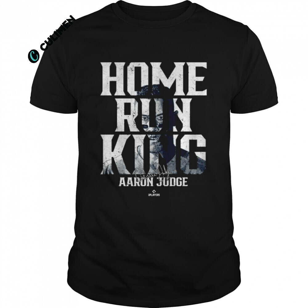 Home Run King Portrait Aaron Judge Signature  Shirt