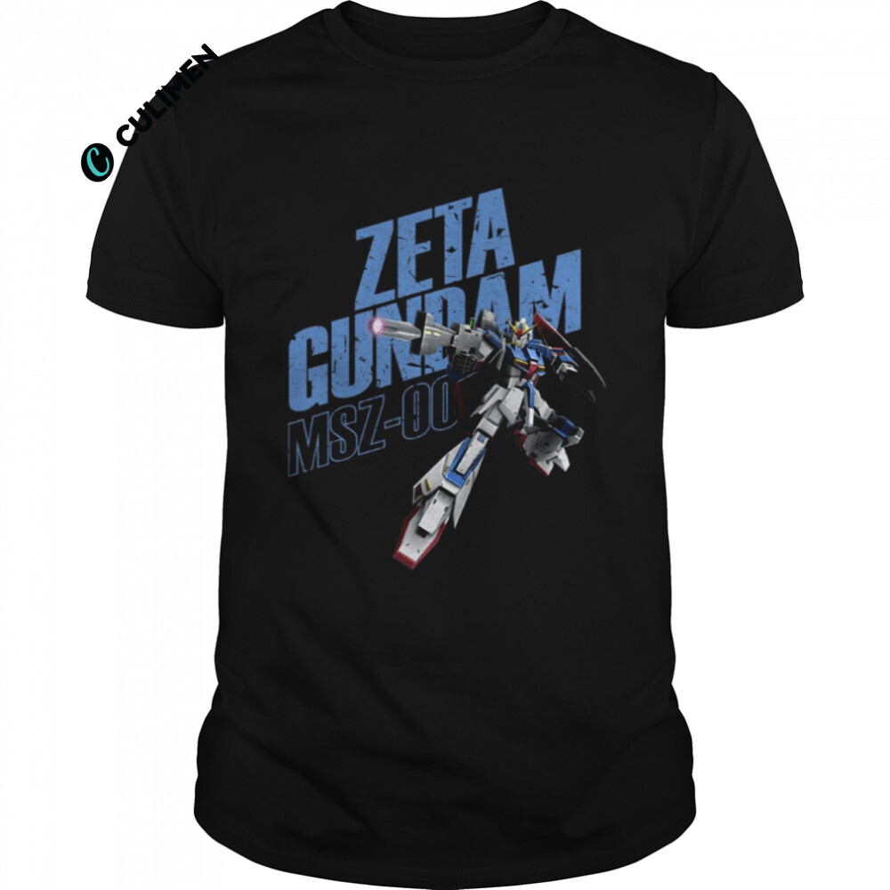 Zeta Gundam Typo Art Mobile Suit Gundam shirt - Culimen